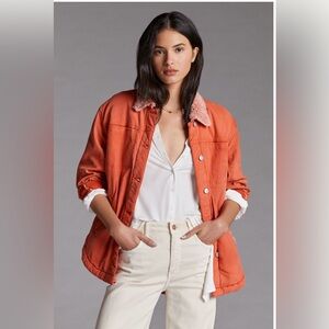 Anthro Sherpa lined jacket